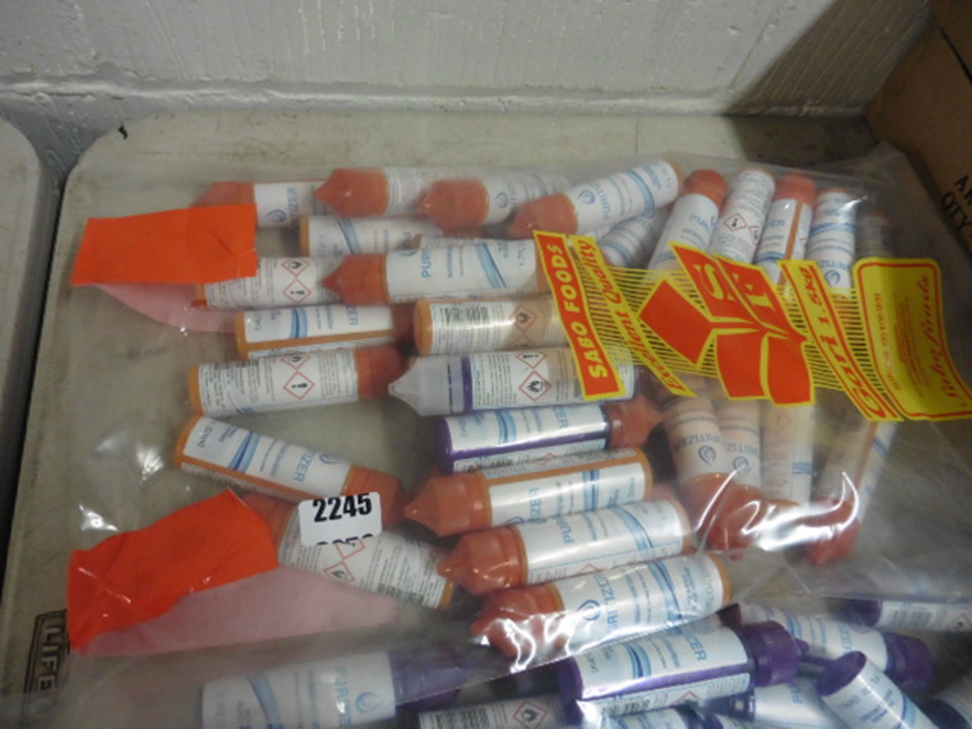 Bag of Puritizer hand sanitisers