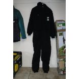 Pair of Keenets black thermo all in 1 suit, size L