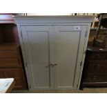 (2078) Upper section to a sage coloured pantry cupboard