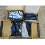 3 pairs of Kappa trainers and 1 pair of Adidas trainers
