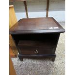 Stag mahogany effect single drawer bedside