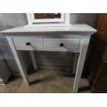 (2058) White 2 drawer dressing table