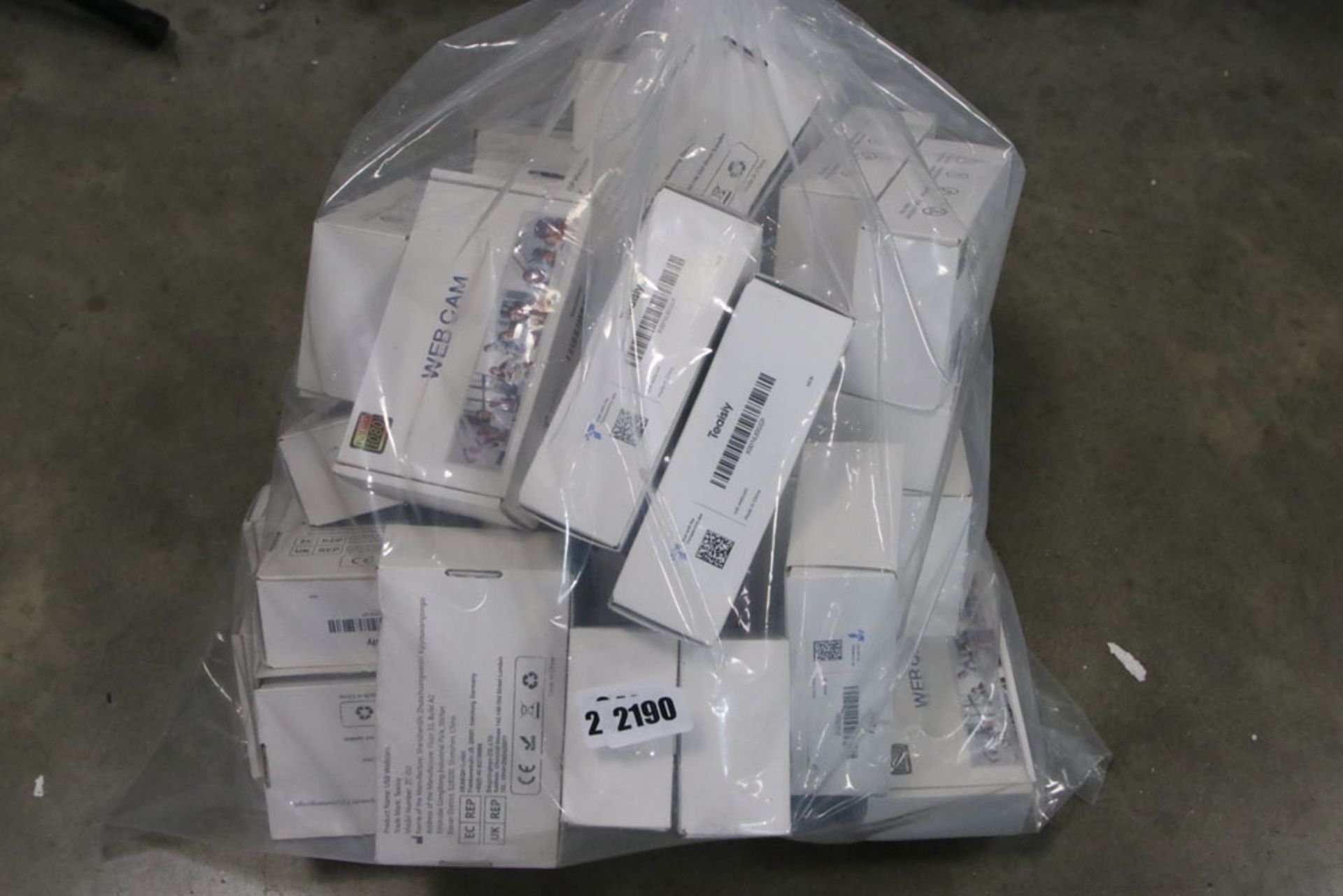 2439 Bag containing approx 30 10ATP web cams