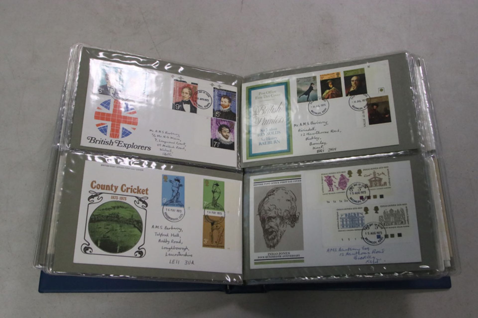 2517 Blue album containing variety of first day covers