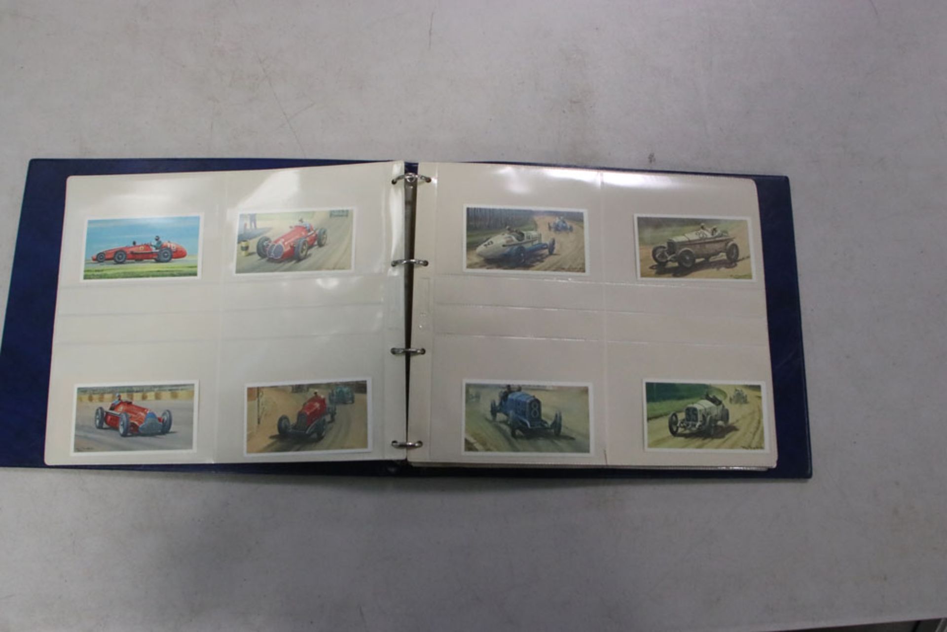 Collectors album Mobil GP and other motor racing picture cards