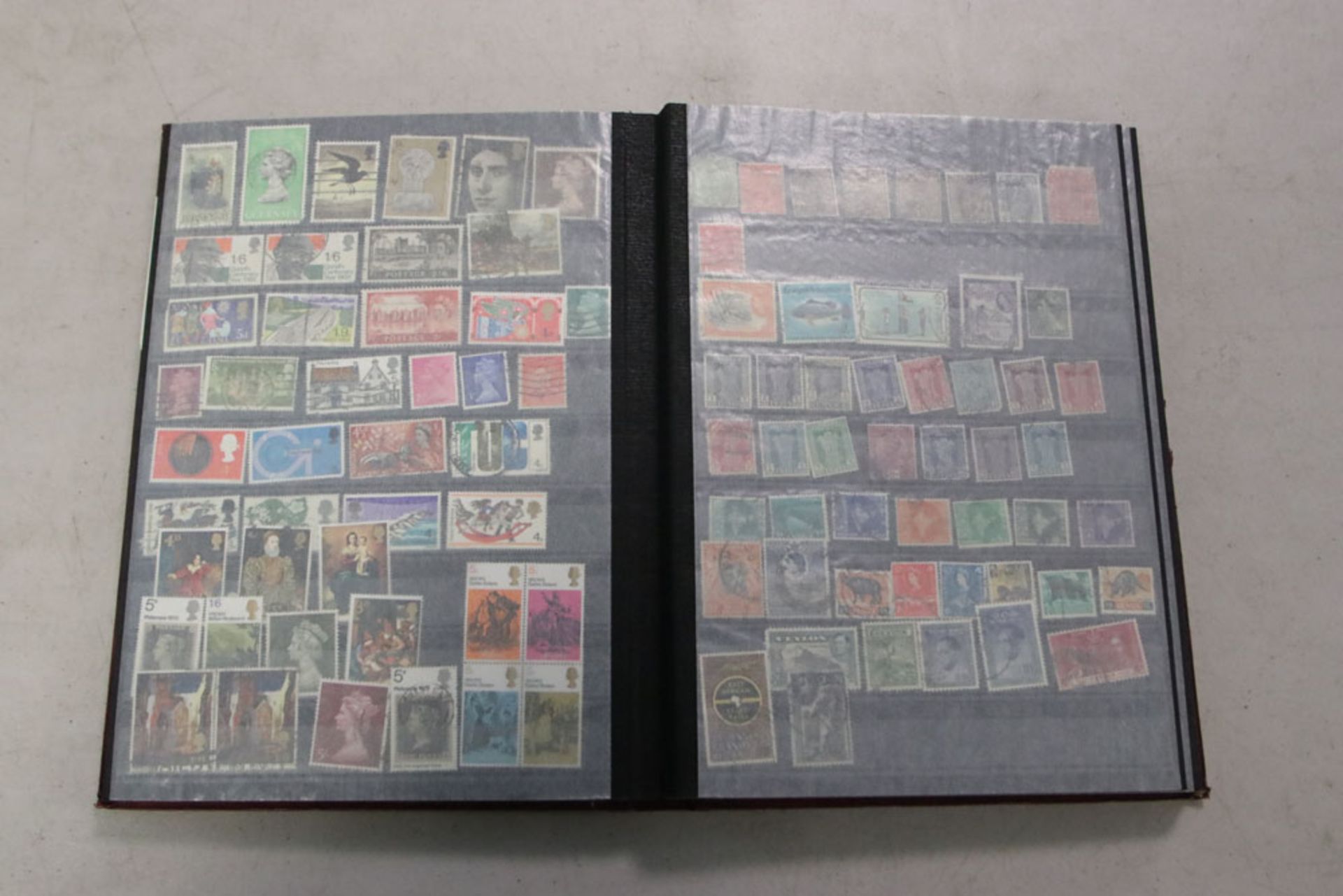 Stamp album with contents