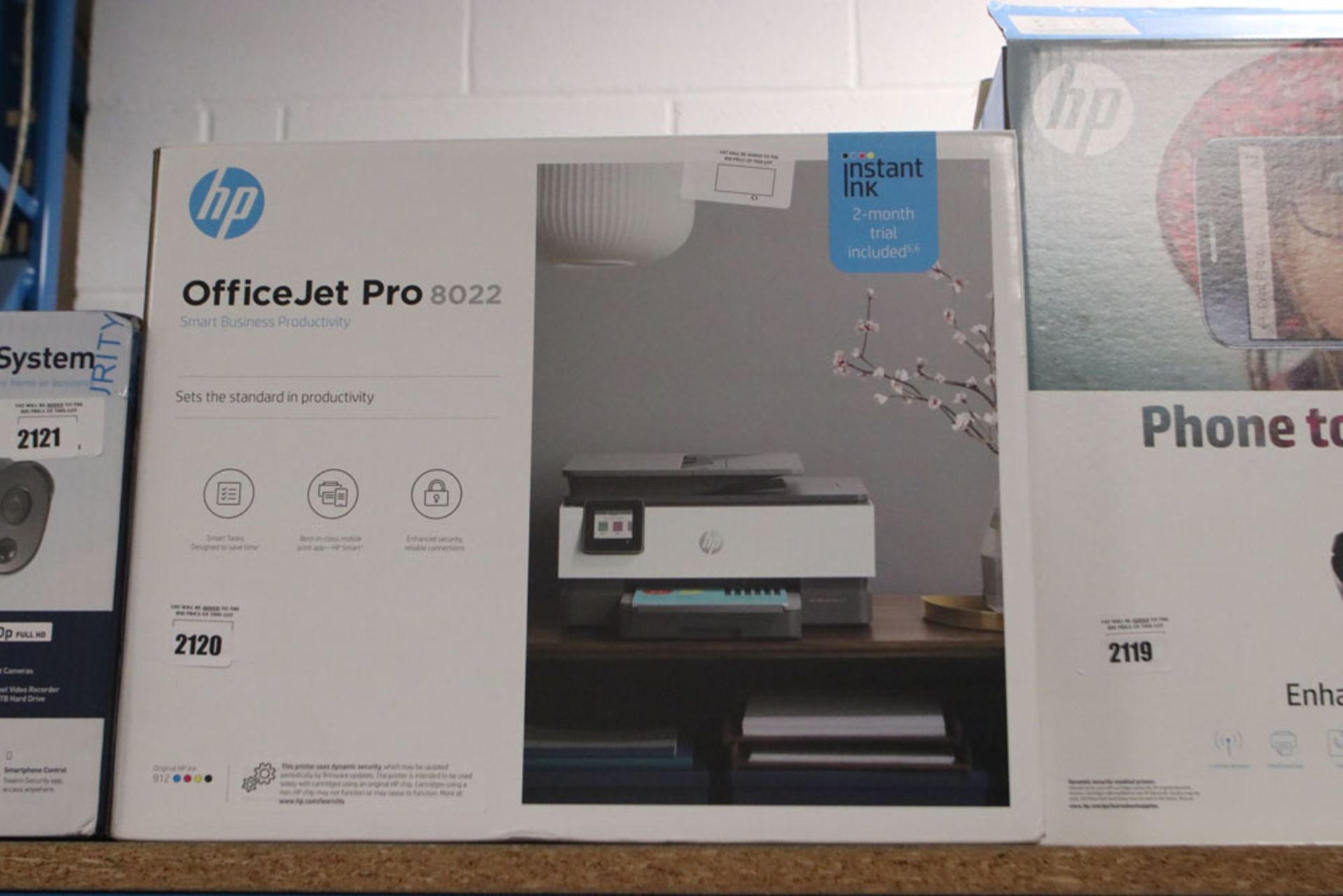 HP Officejet Pro 8022 Printer in box