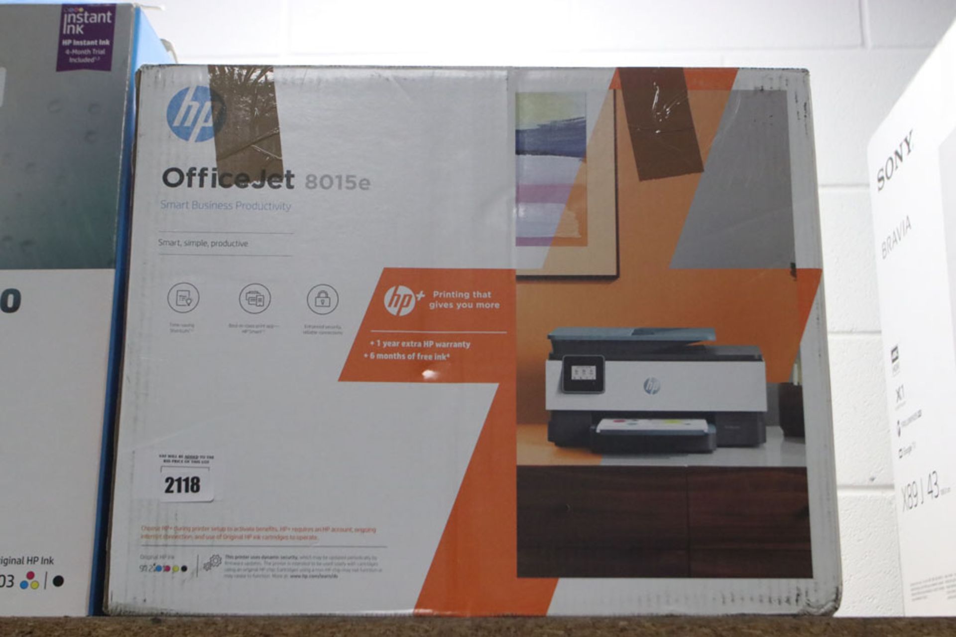 HP Officejet 8015E printer in box