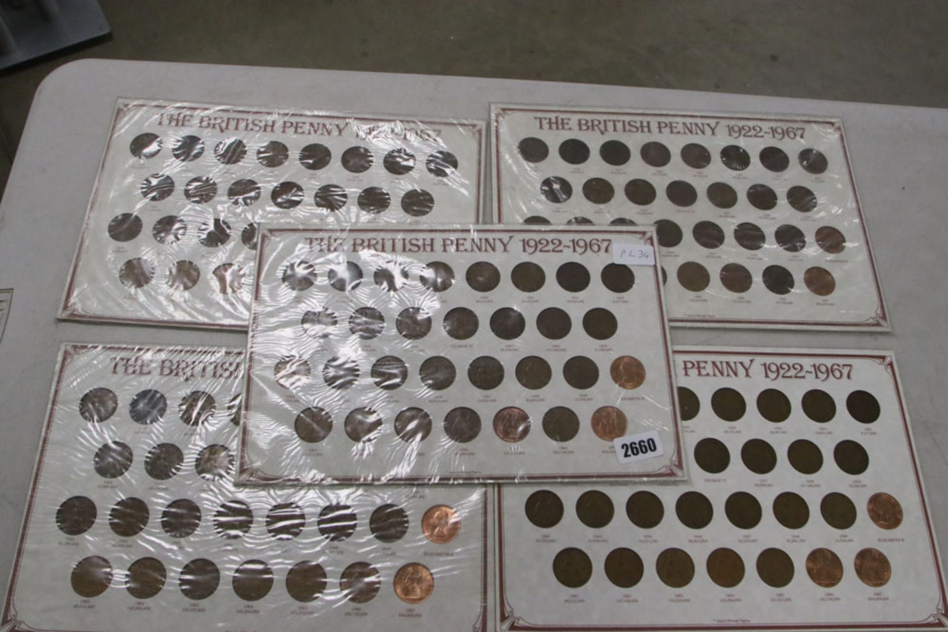 British penny 1922-1967 collectors set