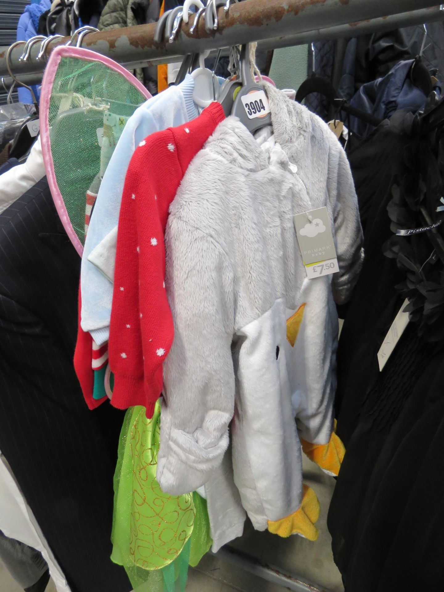 Selection of infant clothings, baby grows, tops, etc