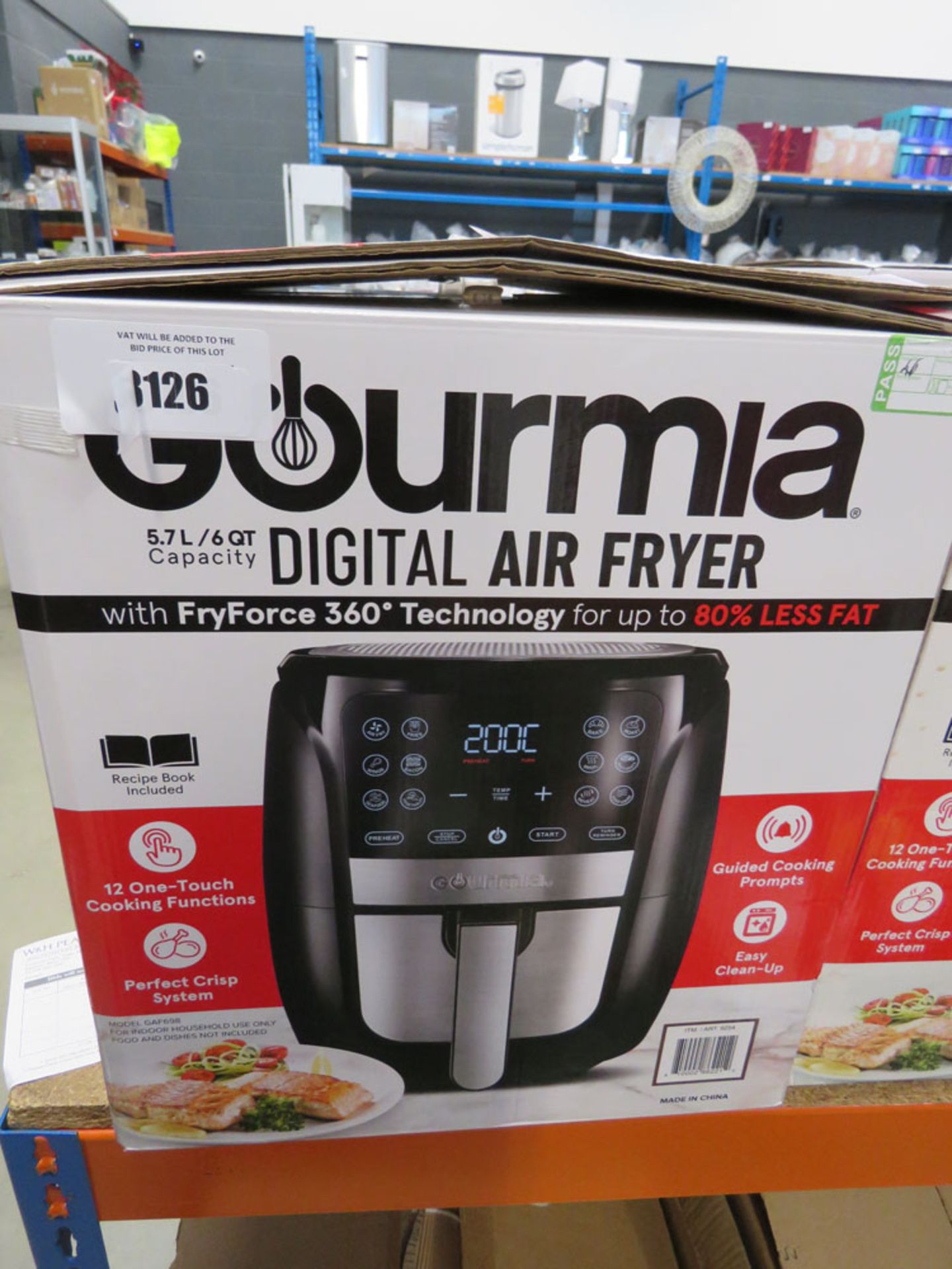 3126 Gourmet digital air fryer with box