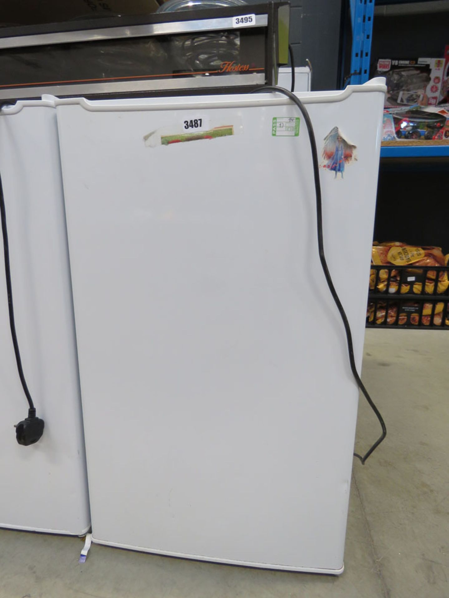 3777 - Under counter white fridge