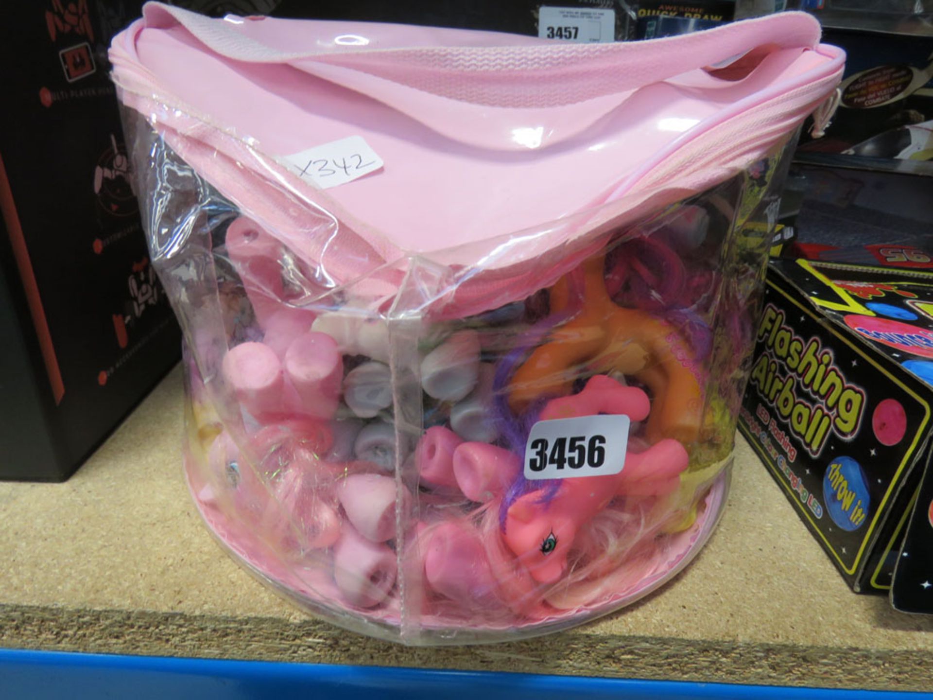 Bag of small unicorn toys