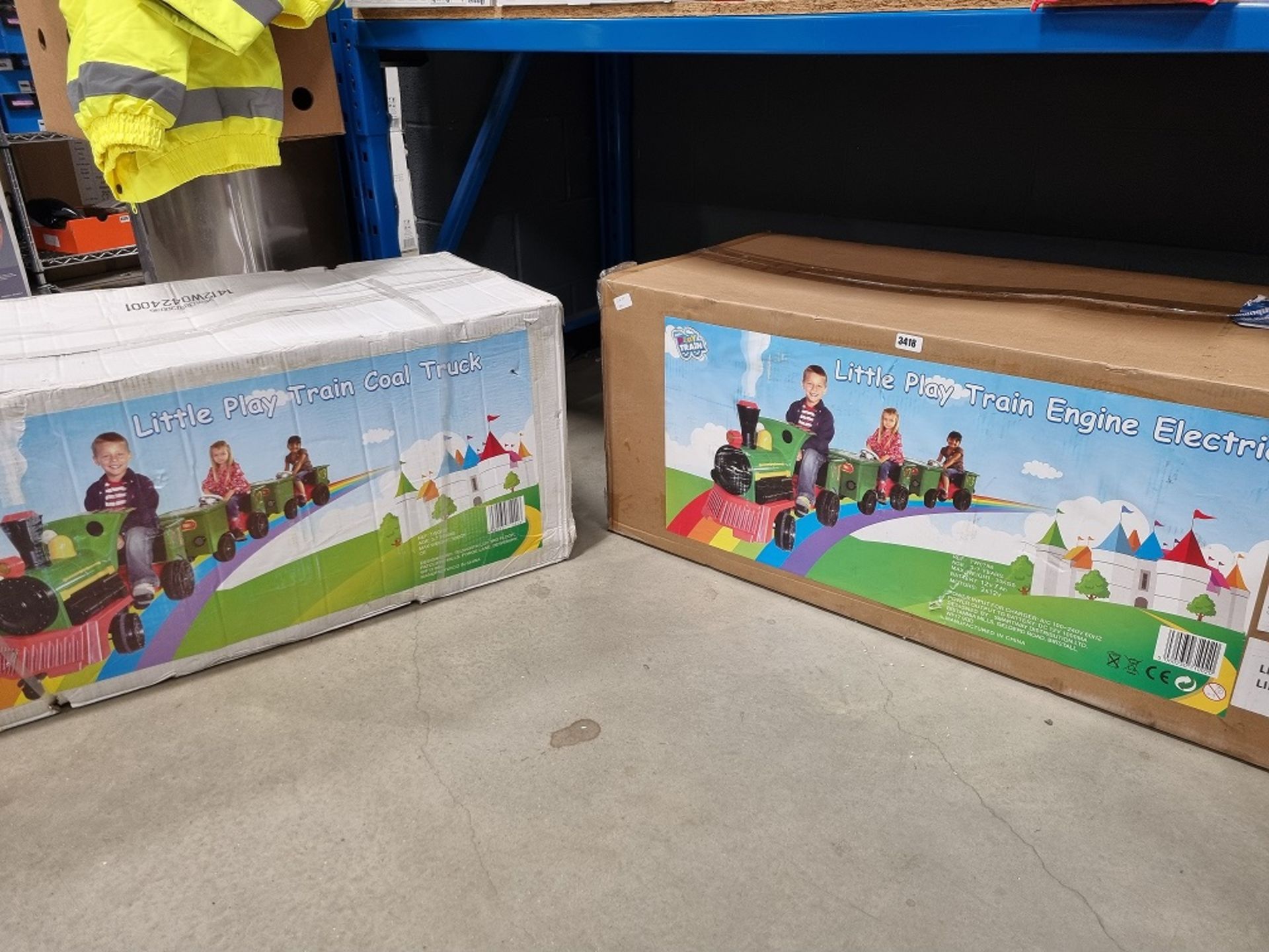 Box little play train engine electric train in 2 boxes