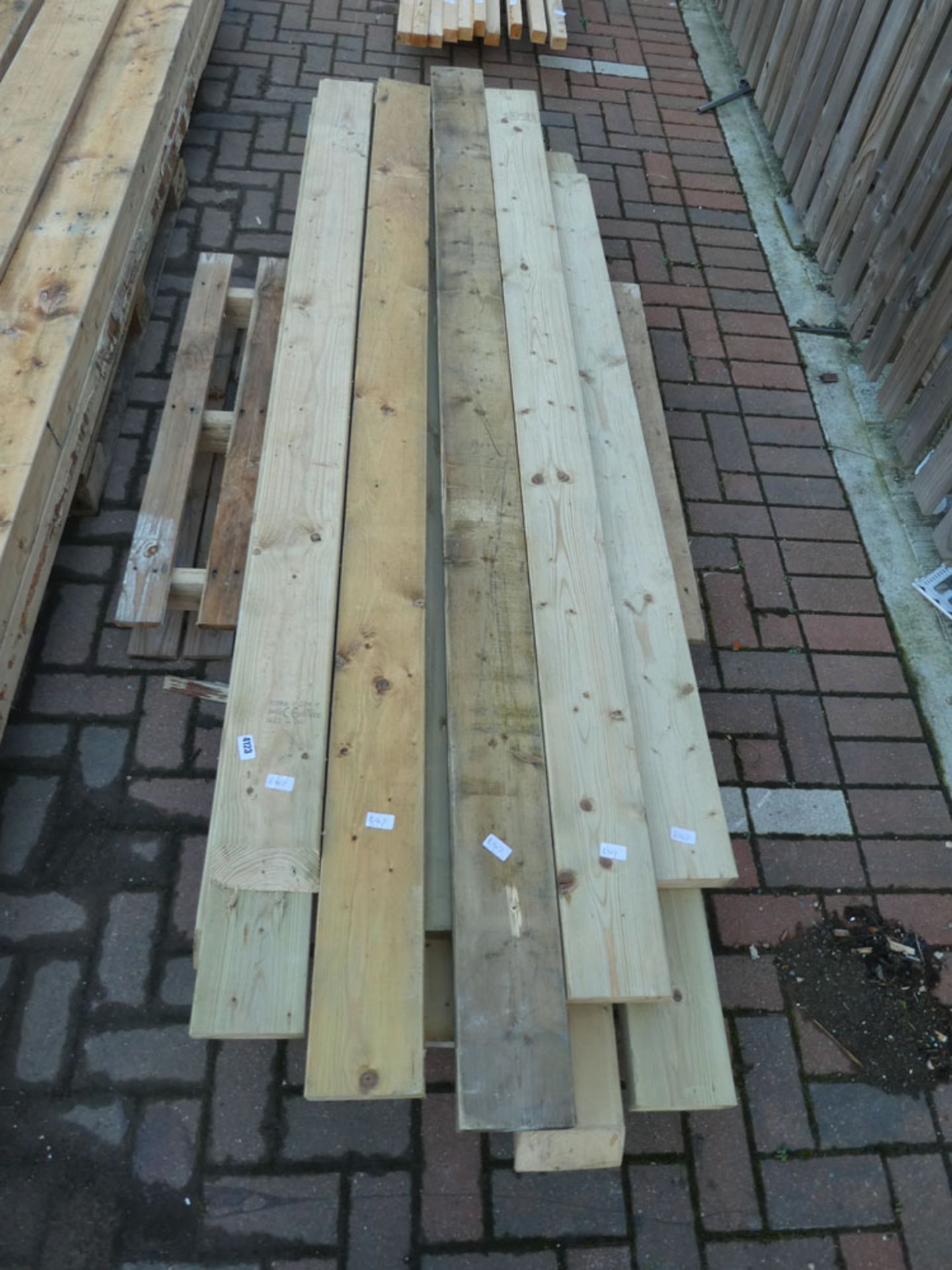 14 pieces of 6x2'' timber