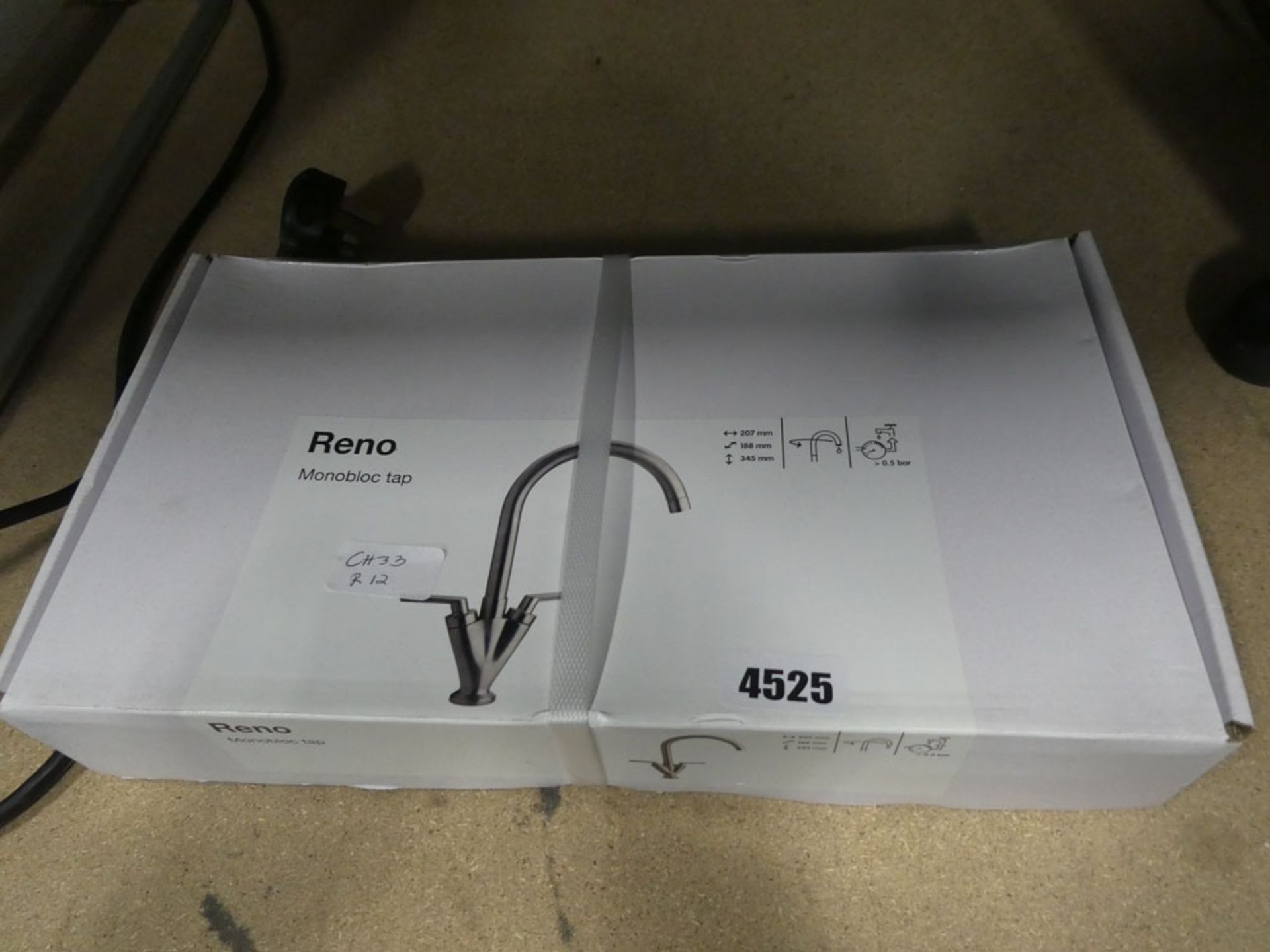 Boxed Reno monobloc kitchen tap