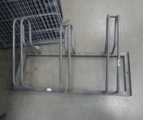 Large galvanised bike rack