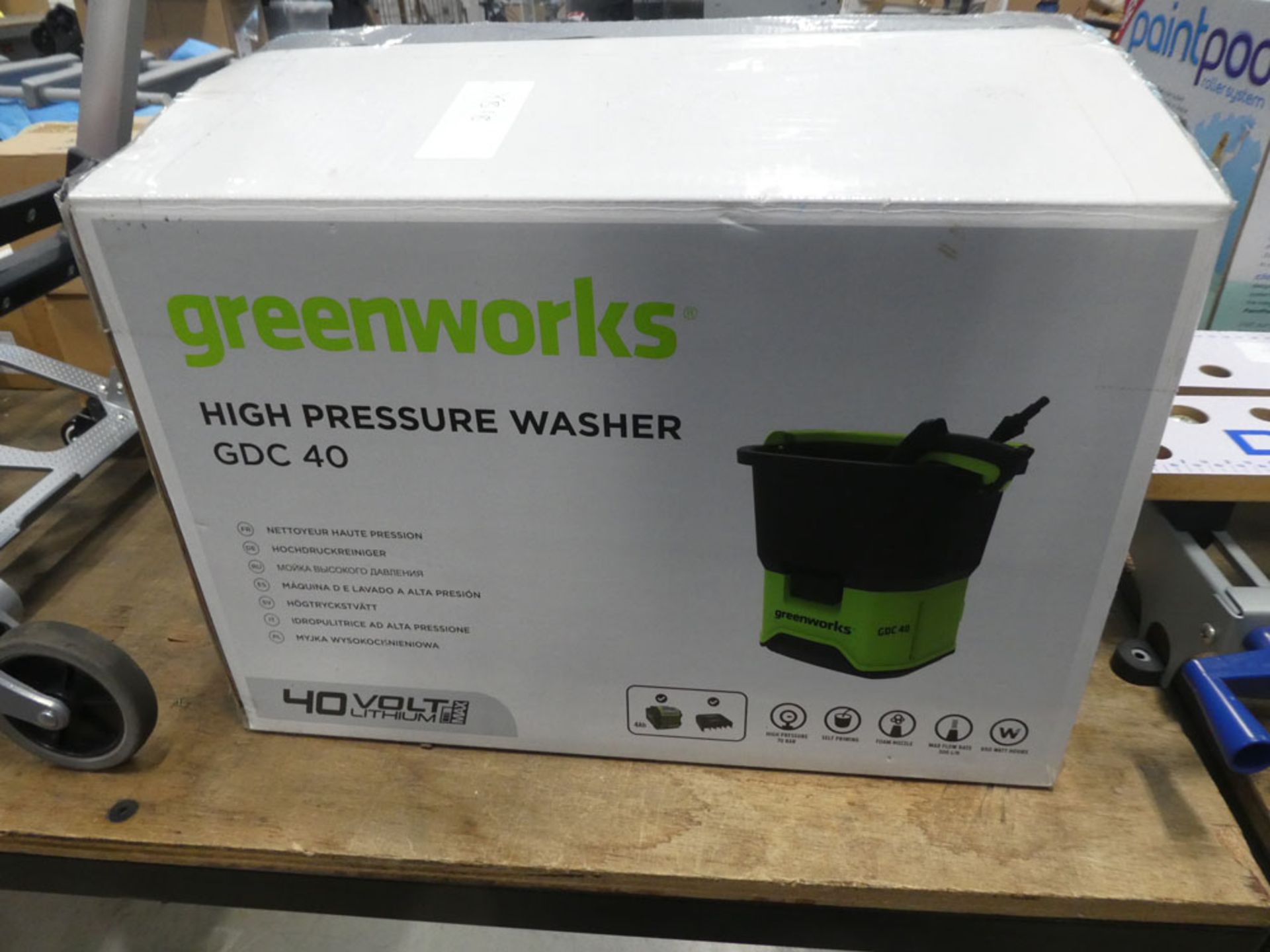 Greenworks high pressure washer (boxed)