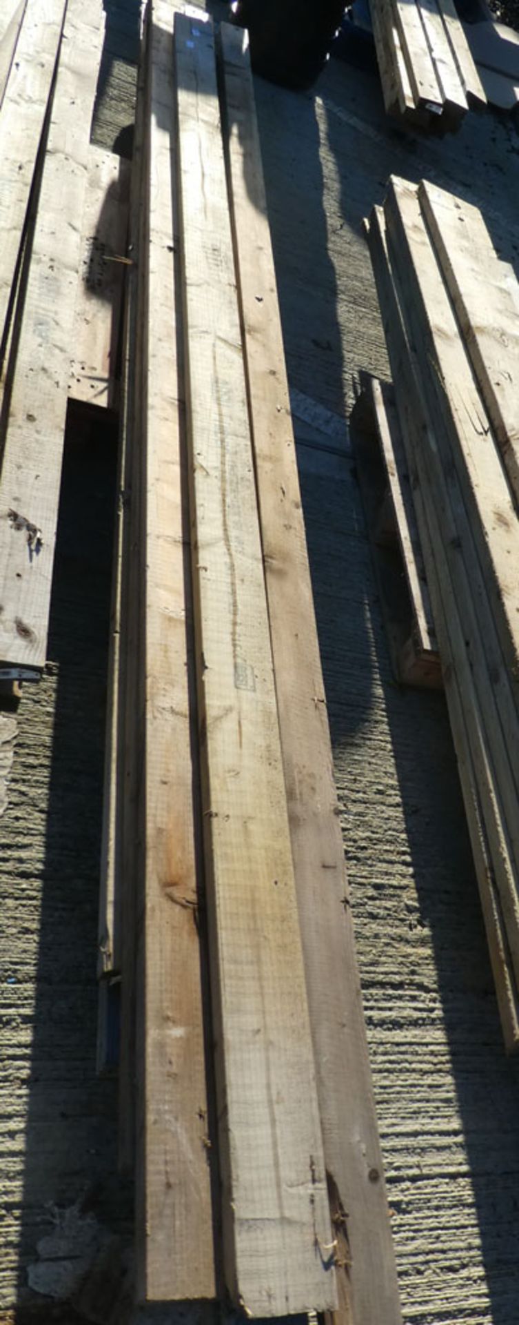 13 pieces of assorted timber