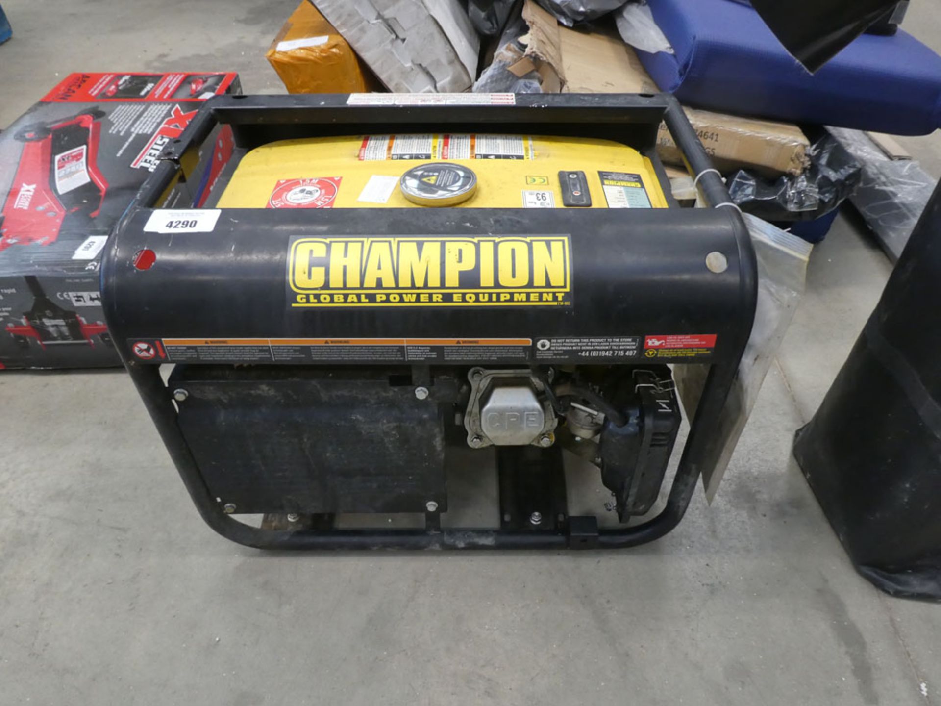 Champion petrol powered generator