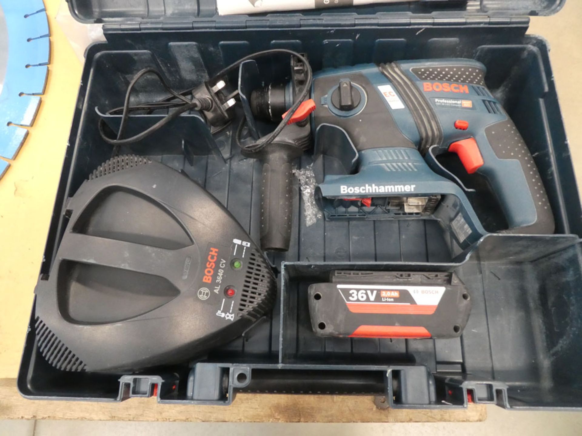 Bosch 36V SDS drill with one battery and charger