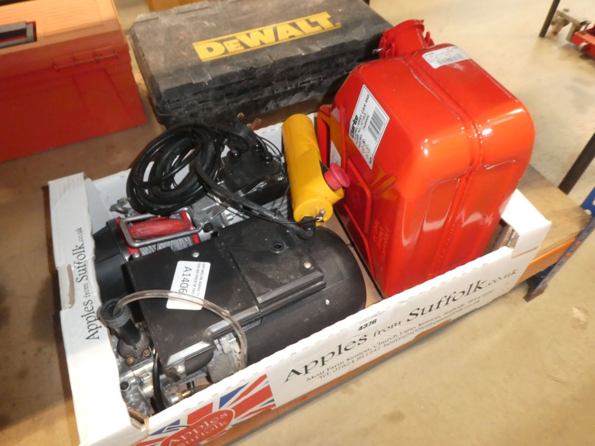 WInch, pump and fuel can