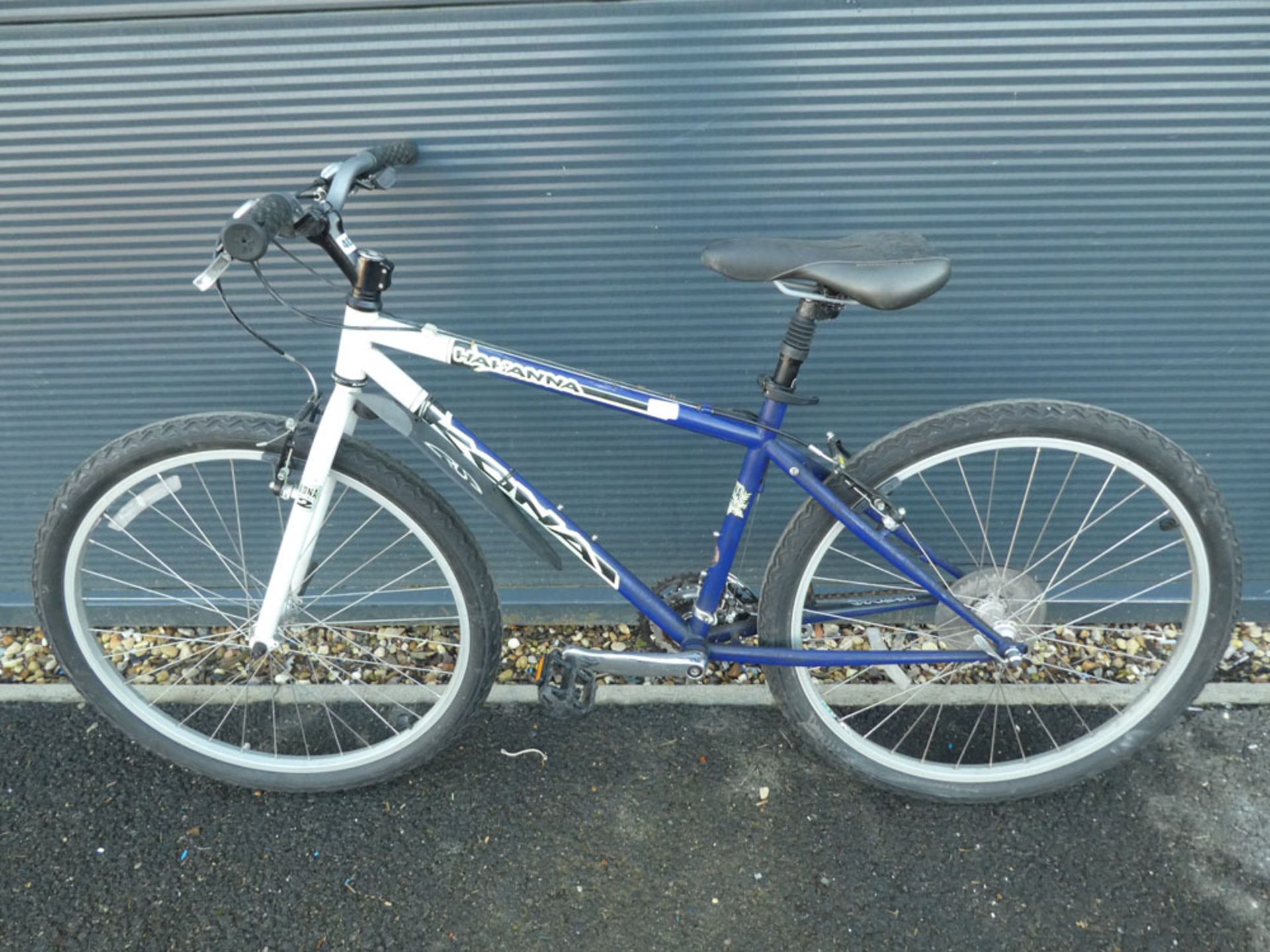 Konai blue and white mountain bike