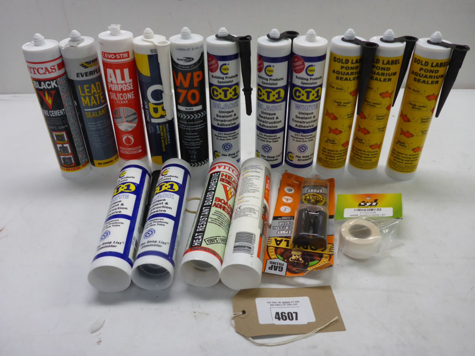 Fire cement, silicone, sealant, adhesive etc