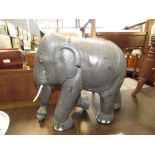 Large painted elephant