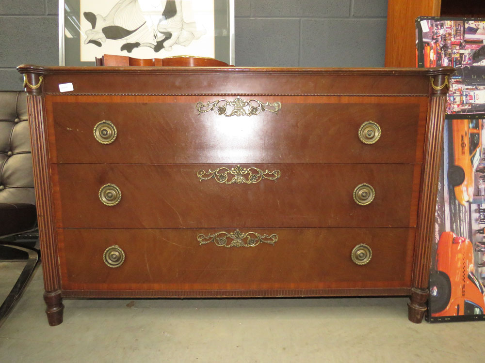 Empire style chest of 3 drawers