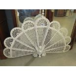 Metal fold out fire screen