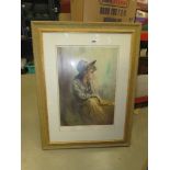 Ltd Ed Gordon King print: girl with hat