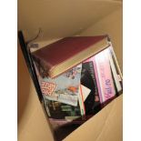 Box containing quantity of vinyl records