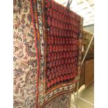 (11) Multi coloured woolen Iranian mat