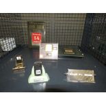 Cage containing desk calendars