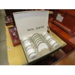 Royal Doulton Rondelay set of six coffee cups and saucers