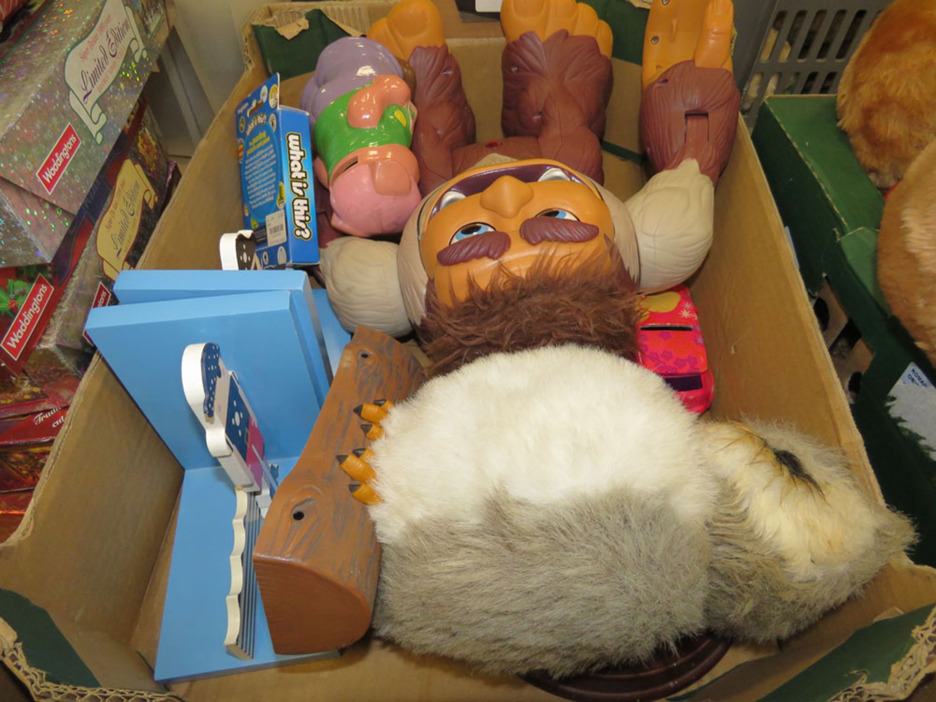 Box containing children's toys