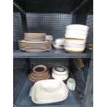 3 cages containing a large quantity of Denby crockery