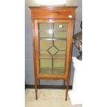 Edwardian single door china cabinet