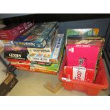 Underbay containing a large quantity of boardgames