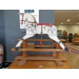Painted child's rocking horse