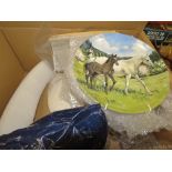 Box containing quantity of Susie Whitcombe collectors plates