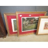 Pair of framed and glazed golfing prints
