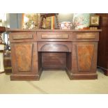 Victorian flame mahogany sideboard