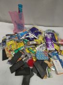 Bag of smoking accessories; rolling papers, card tips, filters, etc