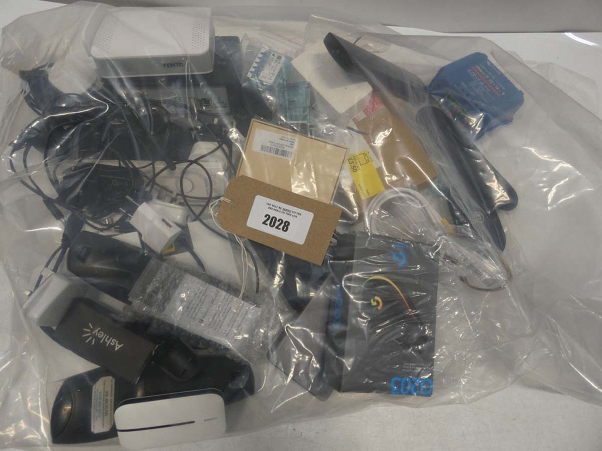 Bag containing electrical related accessories and devices