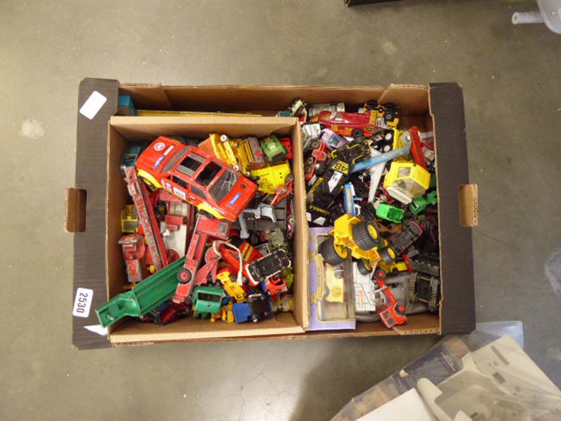 Large box of assorted tin plate and dies cast toys