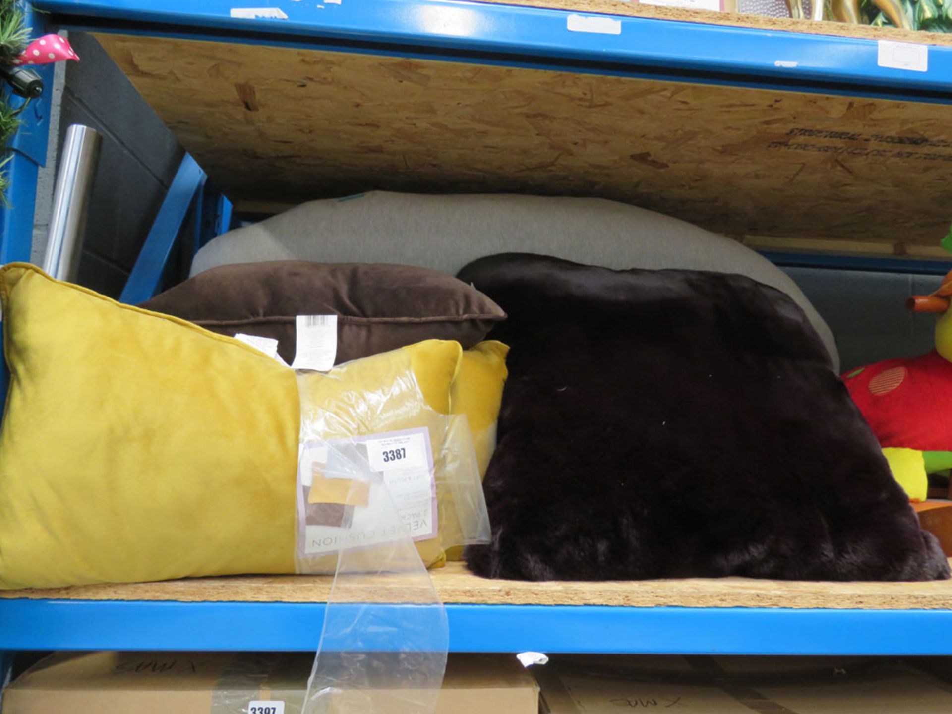 Selection of various sofa cushions