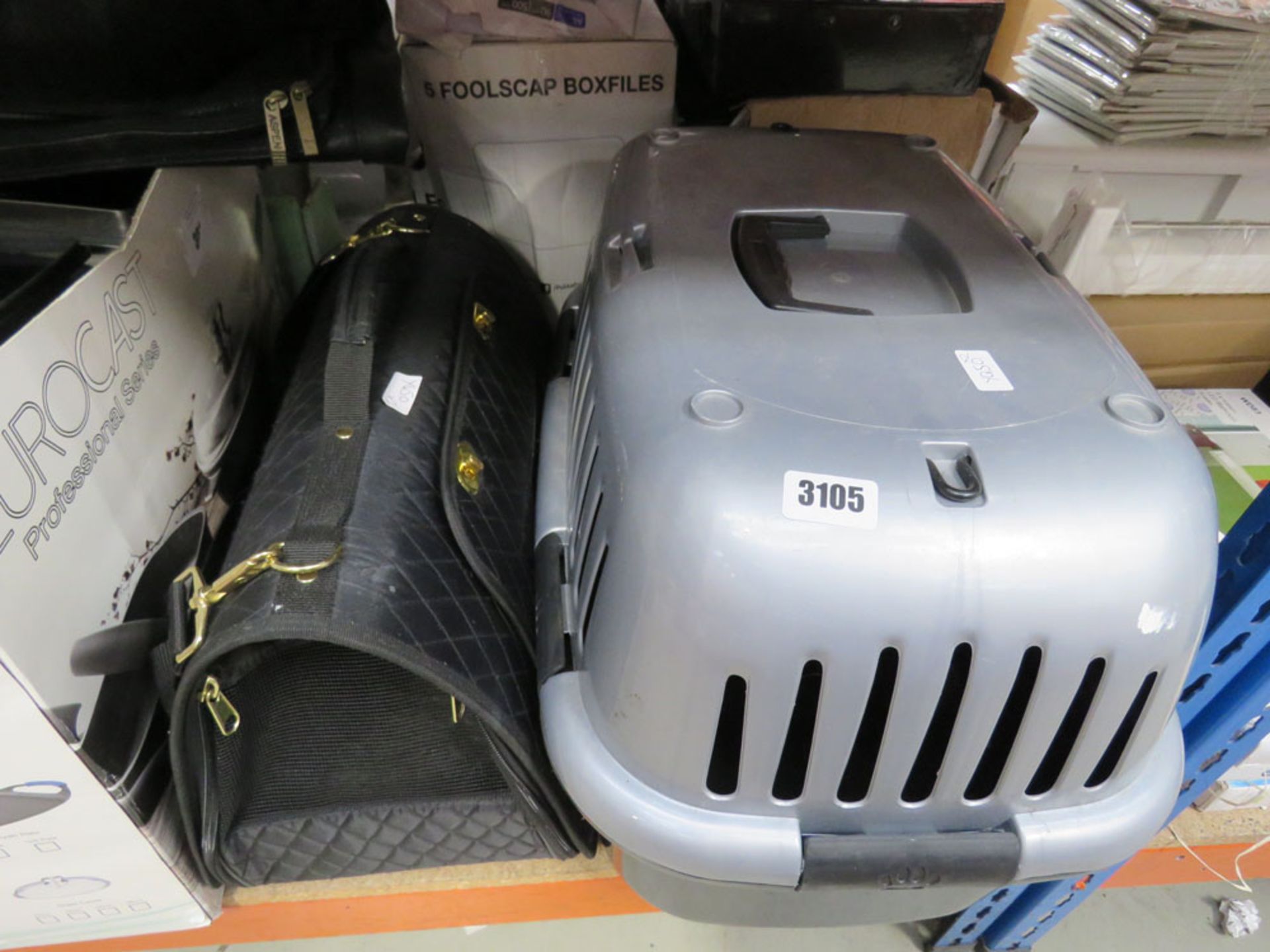 Travel pet carrier plus 1 other