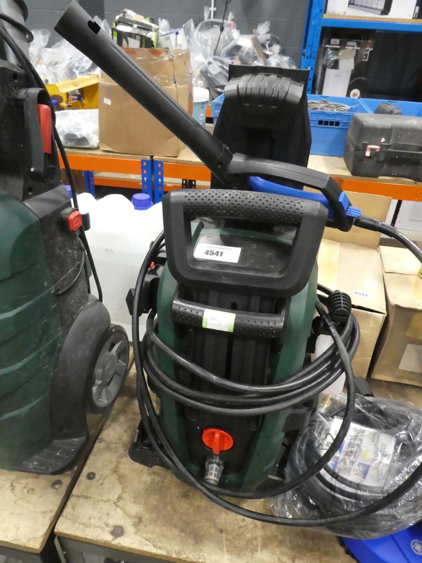 4444 - Bosch Aquattack pressure washer with Nilfisk lance and patio cleaning head